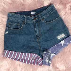 High waisted Roxy Denim Shorts